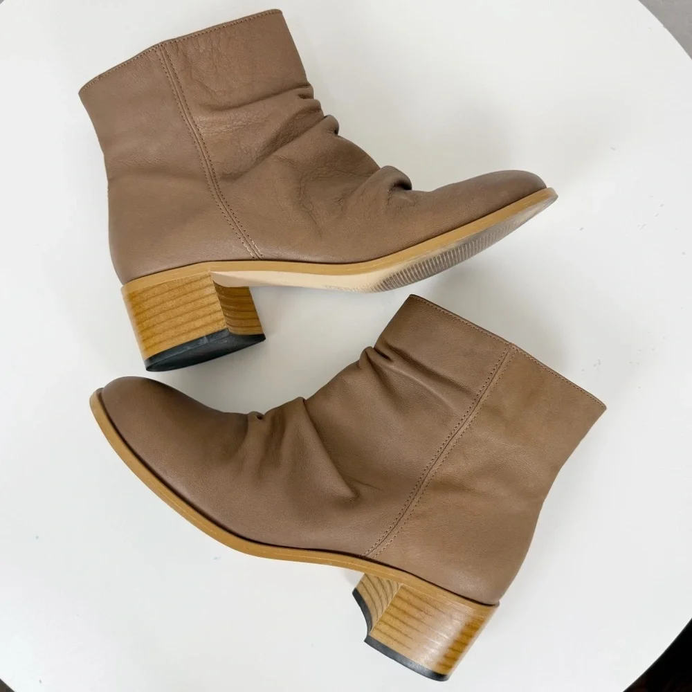 Anthropologie Maia Honey Ankle Boots